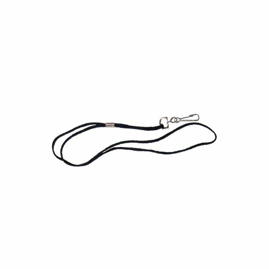 Whistles * | Nylon Lanyard Black