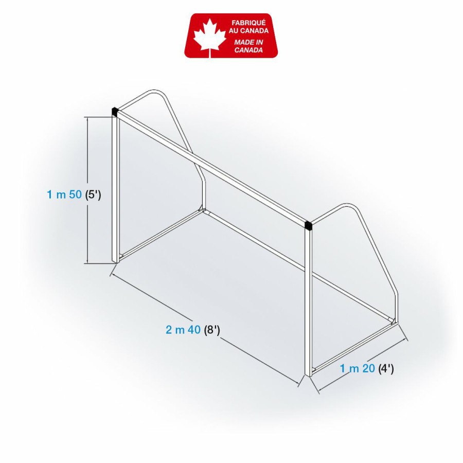 Soccer * | Aluminum Mini-Soccer Goals, Square Front Posts