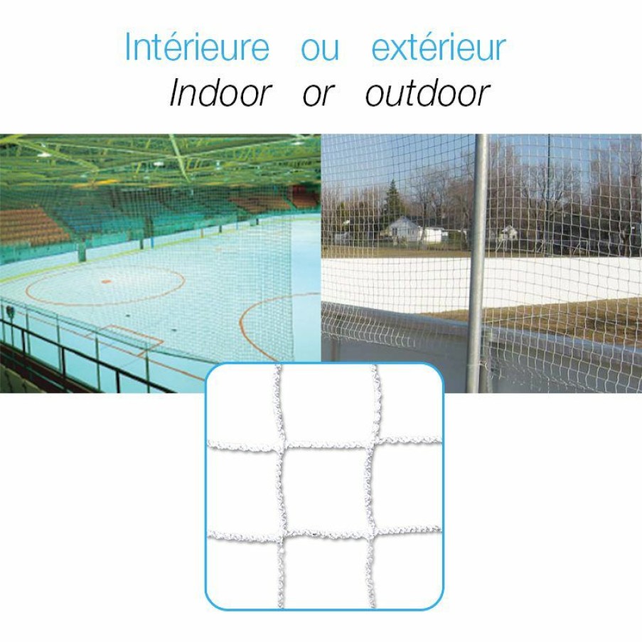 HocBest * | Protective Net For Skating Rink White Nylon Net