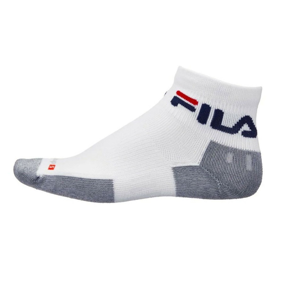 Shoes * | Fila Quarter Crew Socks White