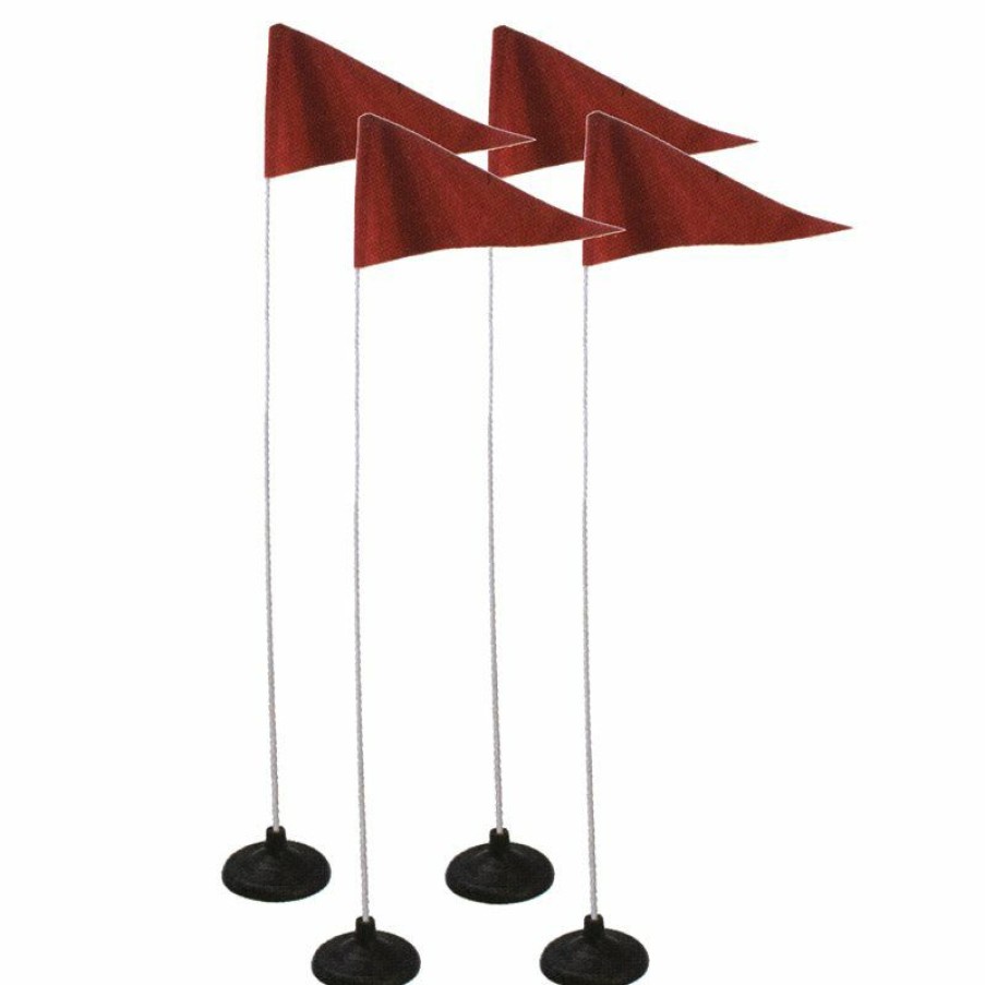 Soccer * | Set Of 4 Flexible Corner Flags With Rubber Bases