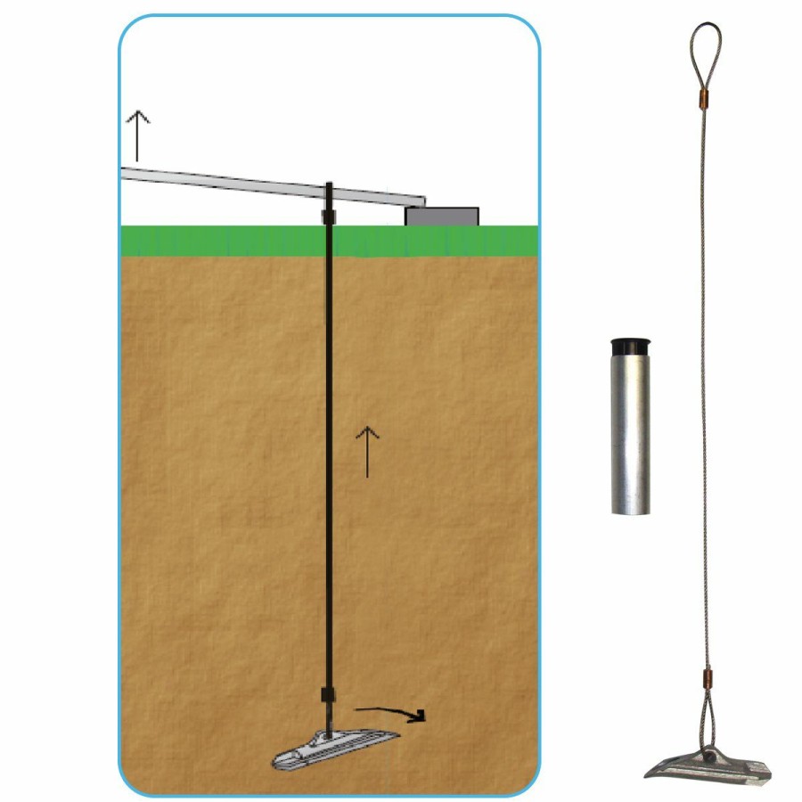 Soccer * | Outdoor Soccer Goal Anchor With Pivot