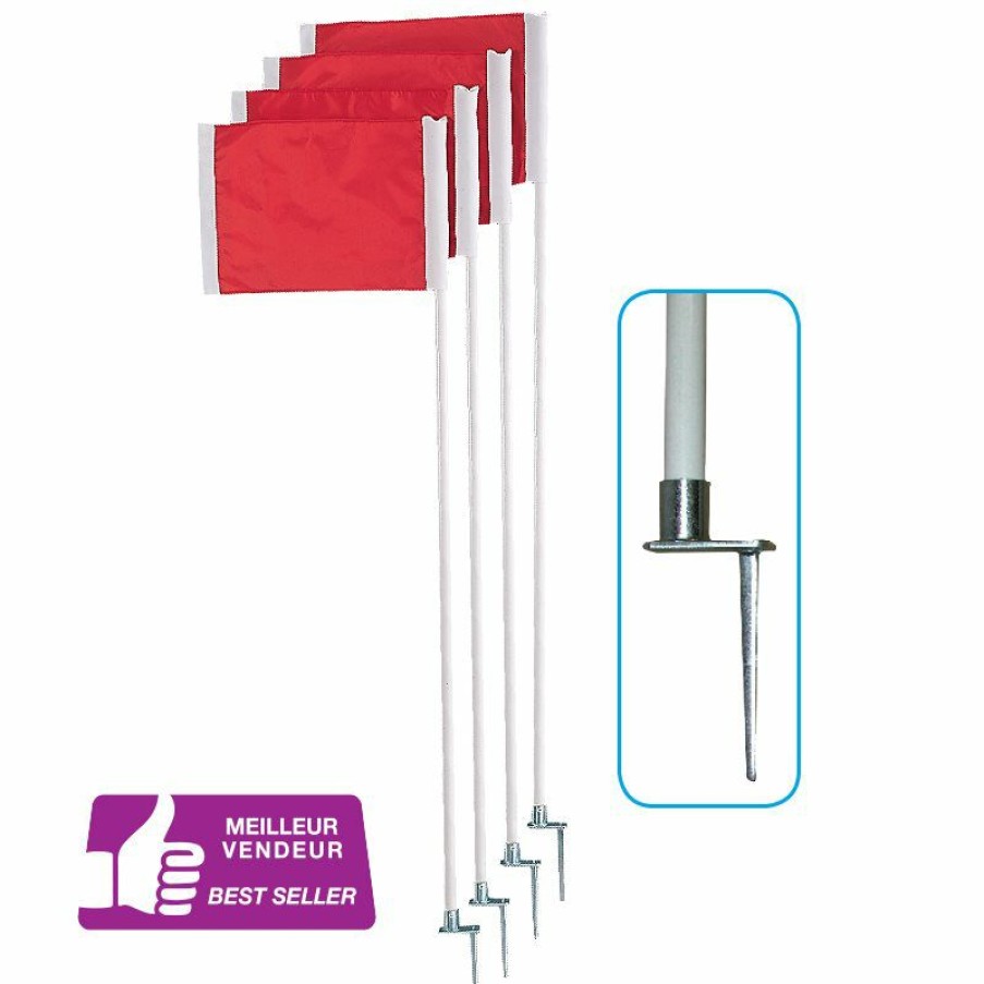 Soccer * | 4 Pvc Corner Flags