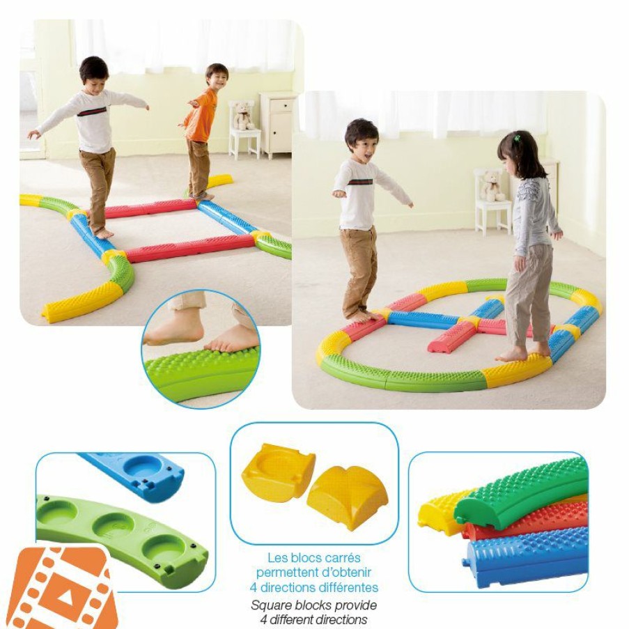 Psychomotricity * | Weplay Tactile Path And Square Set 20 Pieces